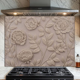 Fine Art Ceramic Plaque Glass Backsplash Design
