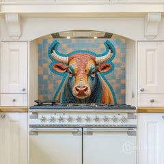 Mosaic Butterfly Glass Backsplash