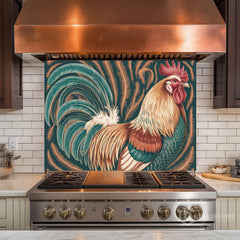 Full-Bleed Illustrative Portrait Glass Kitchen Backsplash