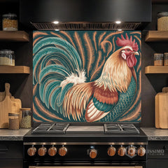Full-Bleed Illustrative Portrait Glass Kitchen Backsplash