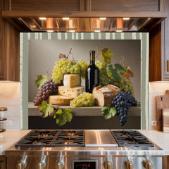Vineyard Still Life Glass Backsplash