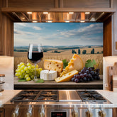 Hyper-Real Countryside Dining Glass Backsplash