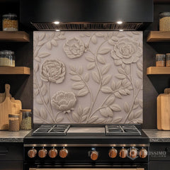 Fine Art Ceramic Plaque Glass Backsplash Design