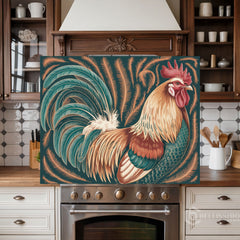 Full-Bleed Illustrative Portrait Glass Kitchen Backsplash