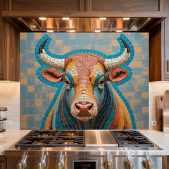 Mosaic Butterfly Glass Backsplash