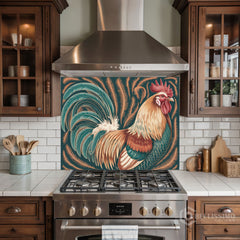 Full-Bleed Illustrative Portrait Glass Kitchen Backsplash