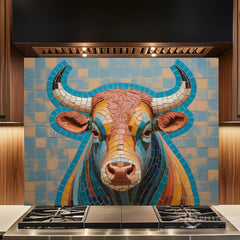 Mosaic Butterfly Glass Backsplash