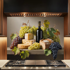 Vineyard Still Life Glass Backsplash