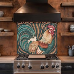 Full-Bleed Illustrative Portrait Glass Kitchen Backsplash