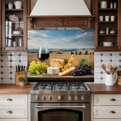Hyper-Real Countryside Dining Glass Backsplash