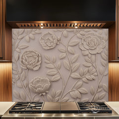 Fine Art Ceramic Plaque Glass Backsplash Design