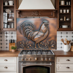 Narrative Bas-Relief Glass Backsplash