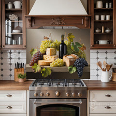 Vineyard Still Life Glass Backsplash