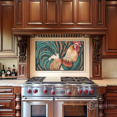 Full-Bleed Illustrative Portrait Glass Kitchen Backsplash