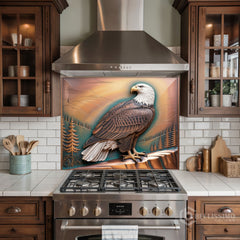 Copper Bull Relief Glass Backsplash