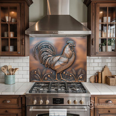 Narrative Bas-Relief Glass Backsplash