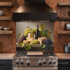 Vineyard Still Life Glass Backsplash