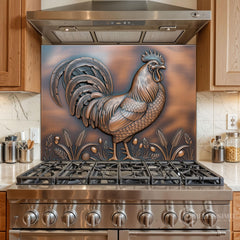 Narrative Bas-Relief Glass Backsplash