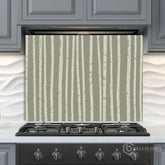 White Birch Tree Glass Backsplash