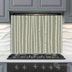 White Birch Tree Glass Backsplash