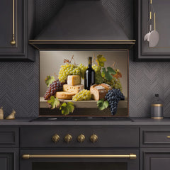 Vineyard Still Life Glass Backsplash