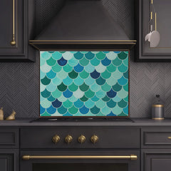 Seamless Ceramic Tile Pattern Glass Backsplash