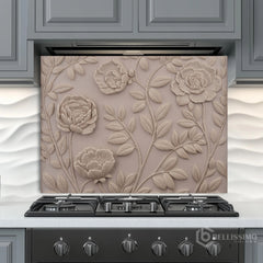 Fine Art Ceramic Plaque Glass Backsplash Design