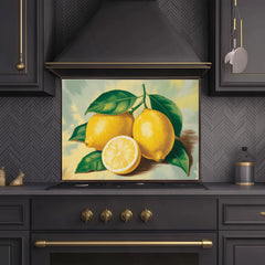 Classical Fruit Artwork Glass Backsplash Design