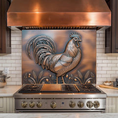 Narrative Bas-Relief Glass Backsplash