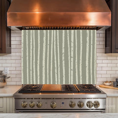 White Birch Tree Glass Backsplash