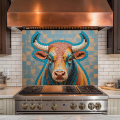Mosaic Butterfly Glass Backsplash