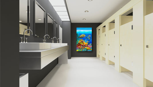 Custom Backsplashes- Modern Commercial Bathroom Design Trends