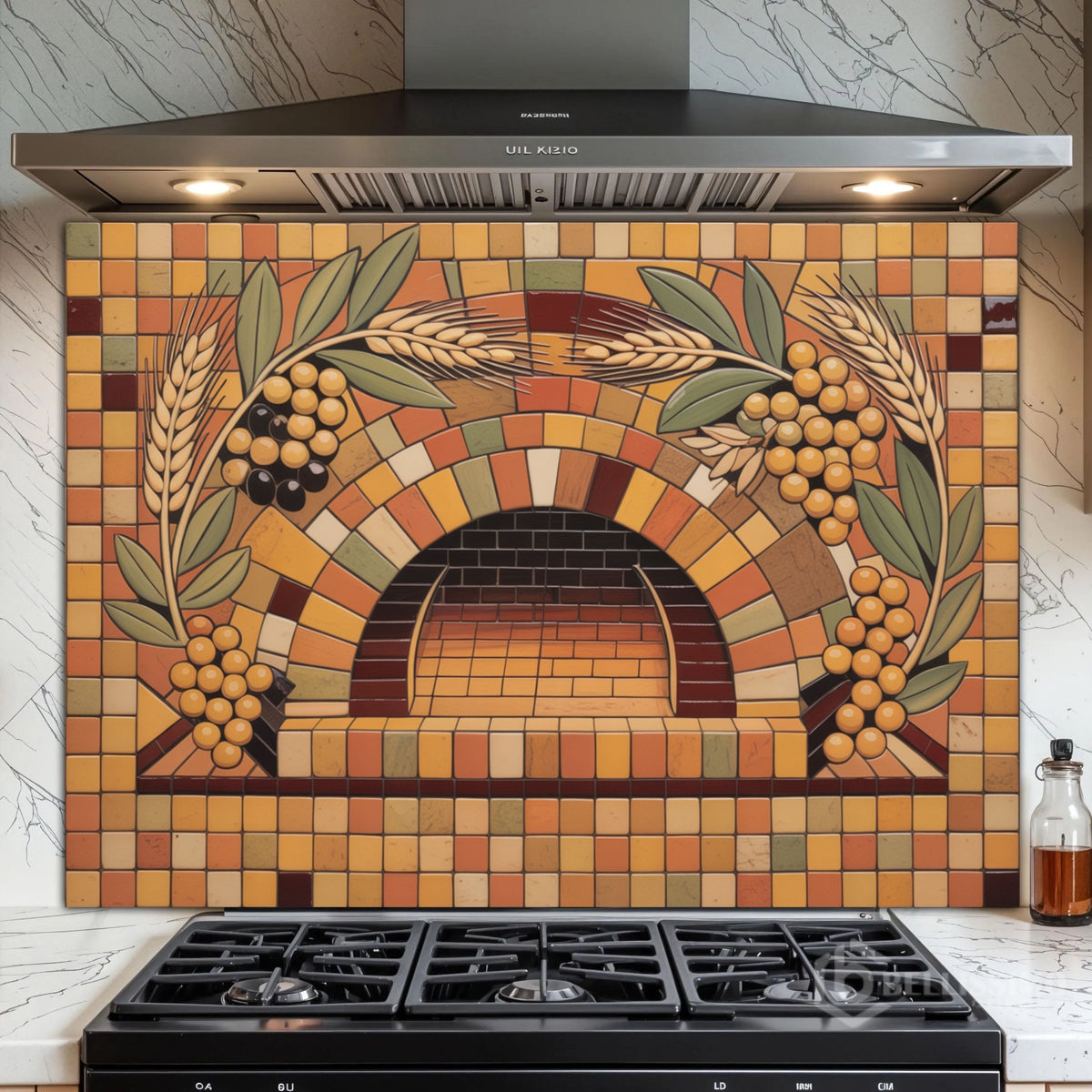 Artisan Tile Mosaic Glass Backsplash