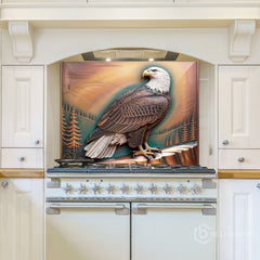 Copper Bull Relief Glass Backsplash