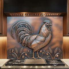 Narrative Bas-Relief Glass Backsplash