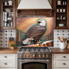 Copper Bull Relief Glass Backsplash