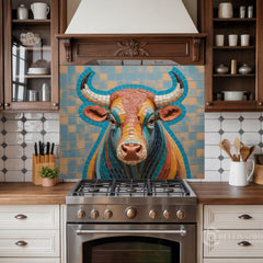 Mosaic Butterfly Glass Backsplash
