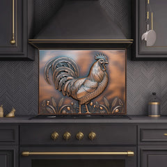 Narrative Bas-Relief Glass Backsplash