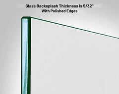 Abstract Floral Glass Kitchen Backsplash: Soft Petal Art, Tempered Glass Panel