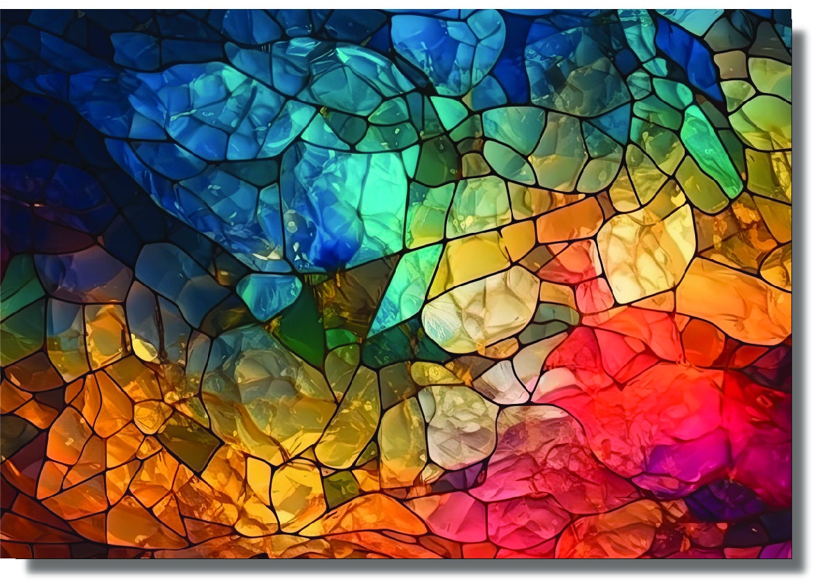 Abstract kitchen glass backsplash Tempered Glass, Stove Backsplash, for sink, Kitchen Decor, Stove Back Cover, Stove Top Cover, Kitchen art, Gift for mom, Kitchen wall decor, Backsplash Decals