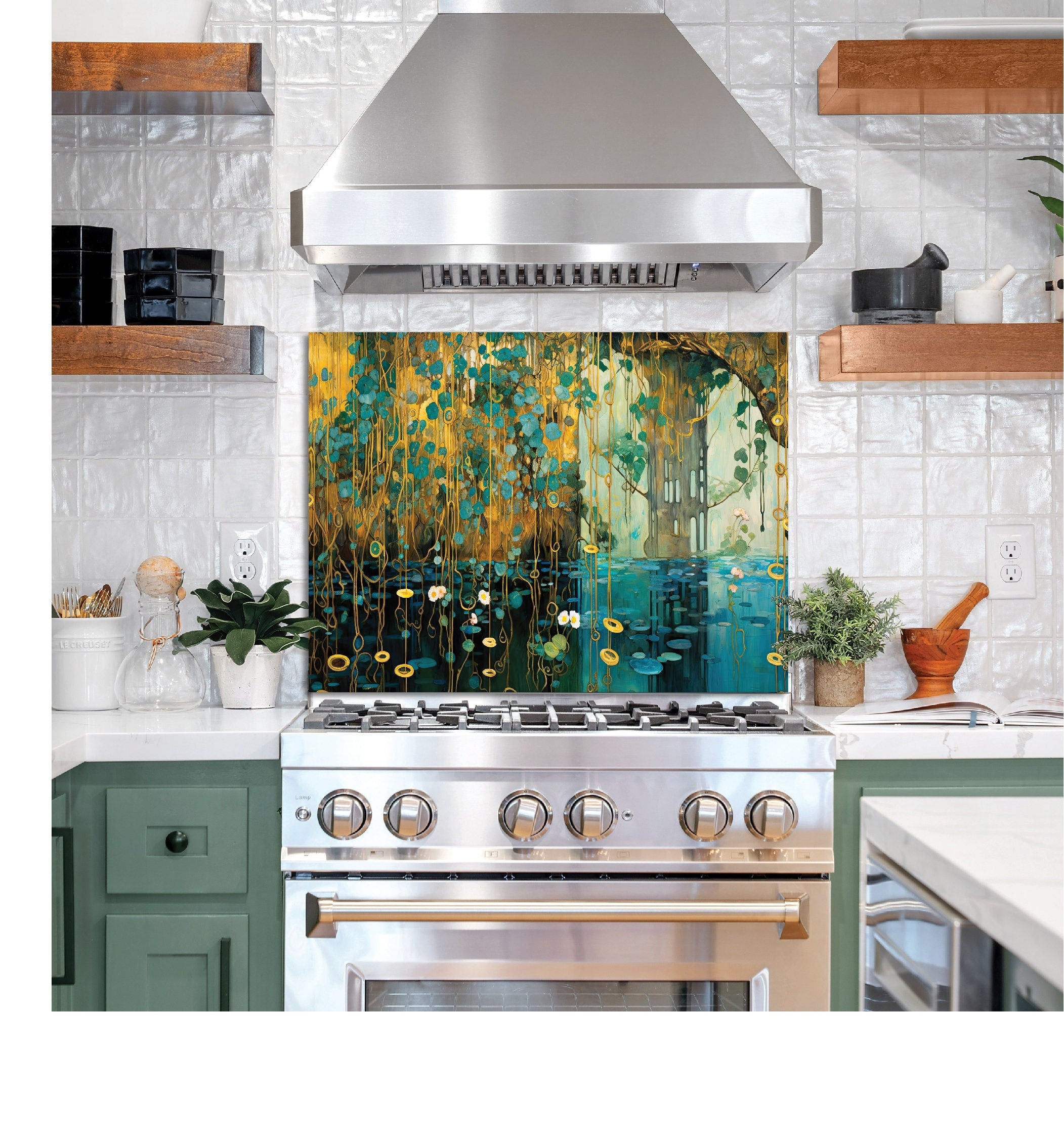 Abstract kitchen glass backsplash Tempered Glass, Stove Backsplash, for sink, Kitchen Decor, Stove Back Cover, Stove Top Cover, Kitchen art, Gift for mom, Kitchen wall decor, Backsplash Decals