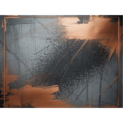 Industrial Rust Effect Glass Backsplash: Tempered Kitchen Decor