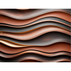 Industrial Rust Effect Glass Backsplash: Tempered Kitchen Decor