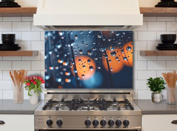 Water drops 5/32″ kitchen glass backsplash - Image 4