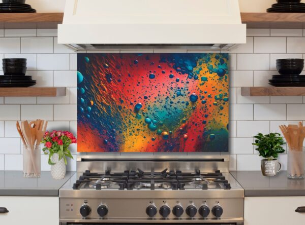 Vibrant paint colors 5/32″ kitchen glass backsplash - Image 4