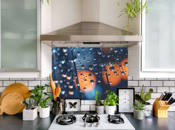 Water drops 5/32″ kitchen glass backsplash - Image 5