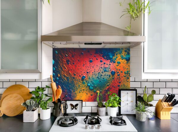Vibrant paint colors 5/32″ kitchen glass backsplash - Image 5