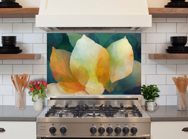 Abstract Digital Painting of Overlapping Leaves in Vibrant Hues - Image 6