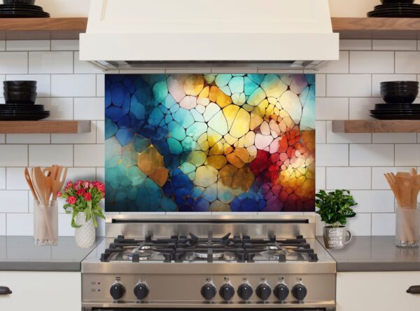 Vibrant Abstract Mosaic Artwork With Colorful Fragmented Shapes - Image 6