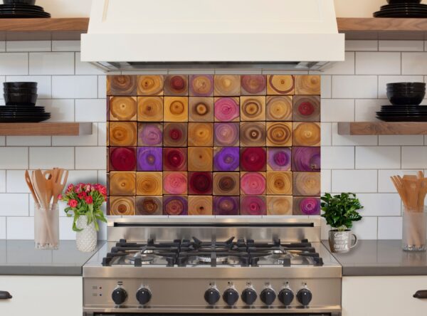 Intricate Checkerboard Pattern of Colorful Wooden Blocks - Image 6
